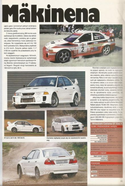 Mitsubishi Lancer Evo V.